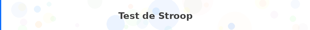 Titre : Test de Stroop