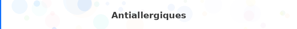 Titre : Antiallergiques