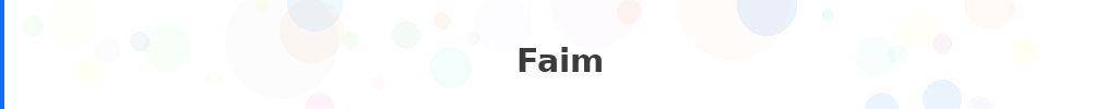 Titre : Faim